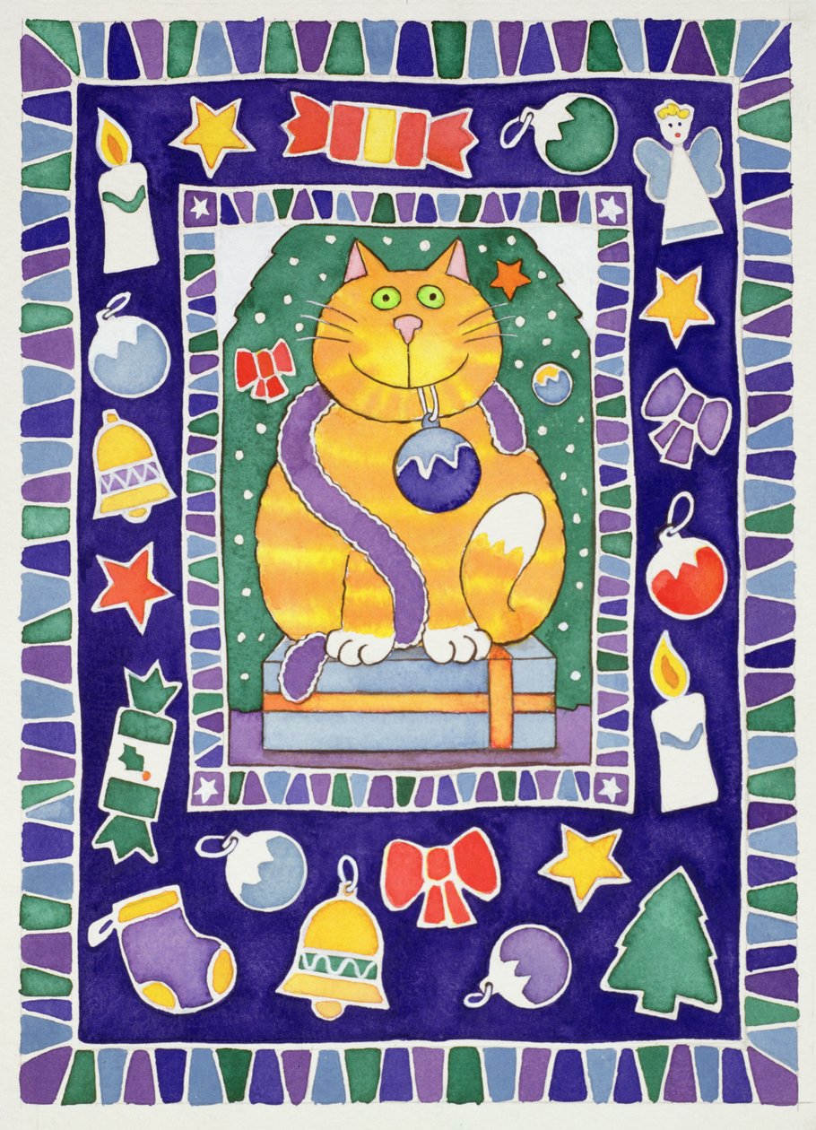 A Cats Christmas，1995（wc） 作者 凯茜·巴克斯特（Cathy Baxter）