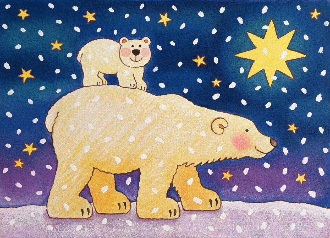 Polar-back Ride，1996（粉彩） 作者 凯茜·巴克斯特（Cathy Baxter）
