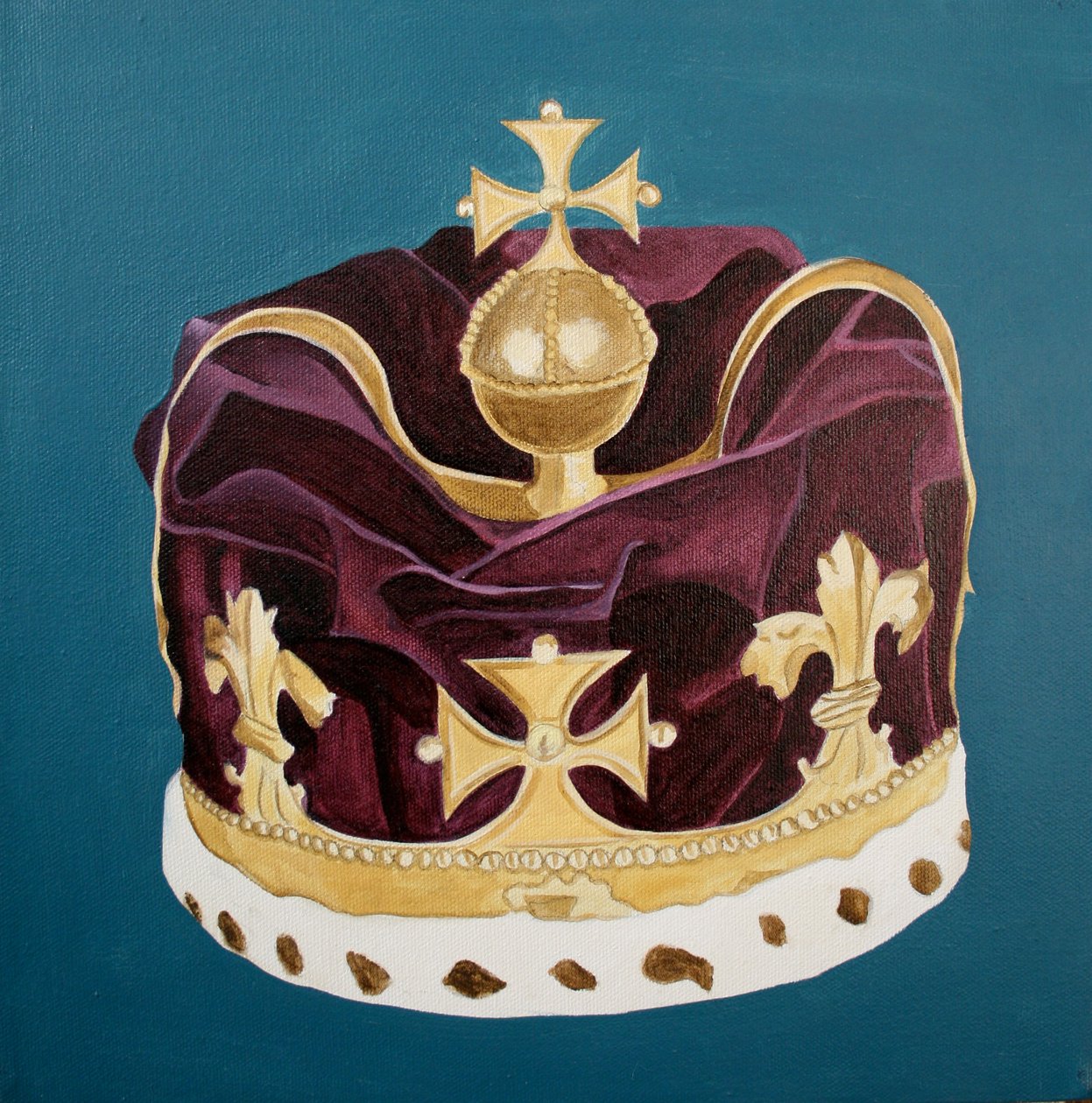 皇冠珠宝》，2001 年（布面油画） 作者 凯茜·洛马克斯