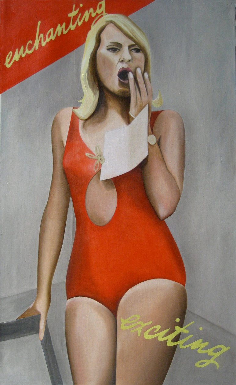 迷人，令人兴奋，2007 年（亚麻布油画） 作者 凯茜·洛马克斯
