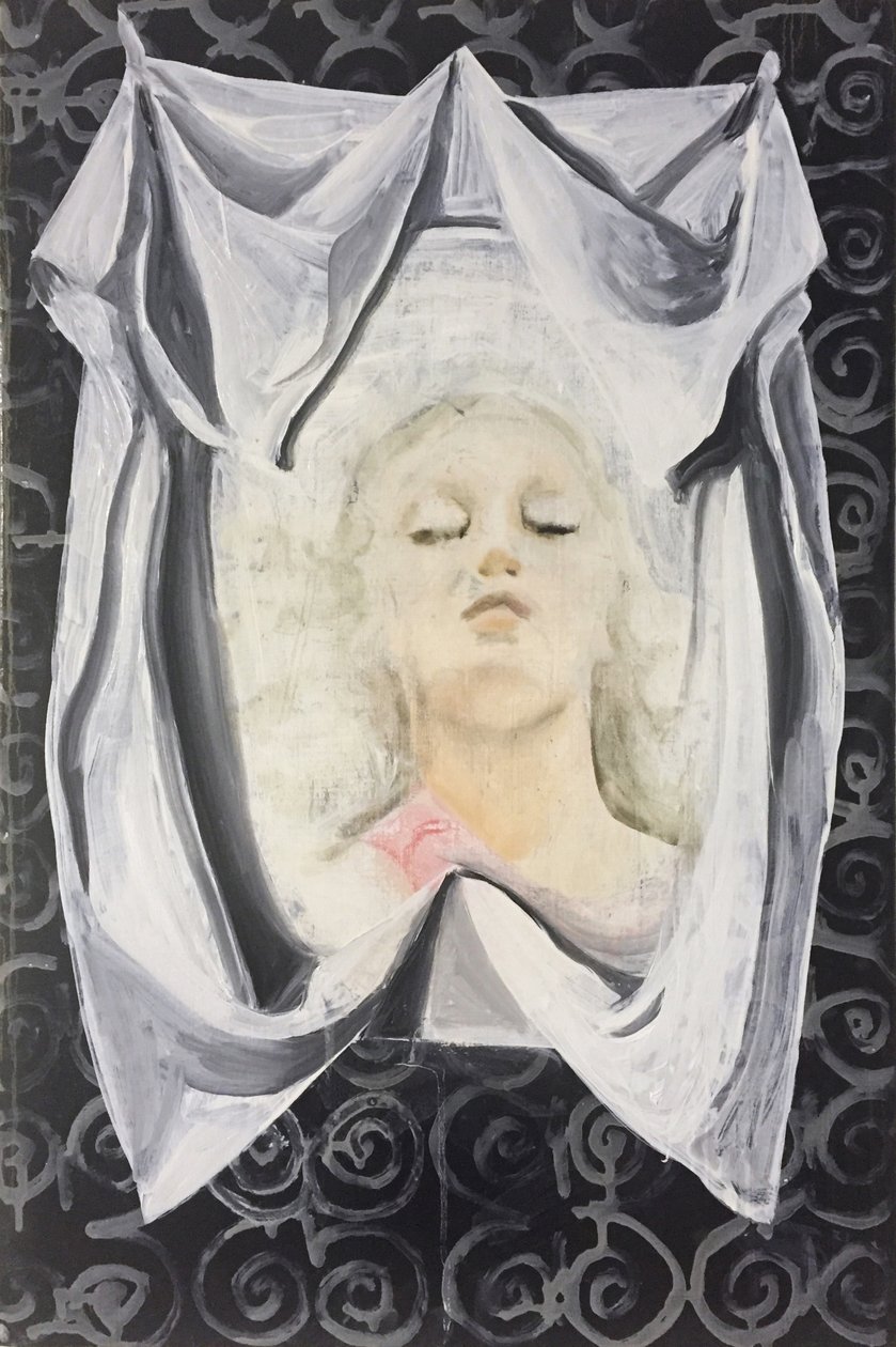 拉拉-维罗妮卡，2014-16（亚麻布油画） 作者 凯茜·洛马克斯