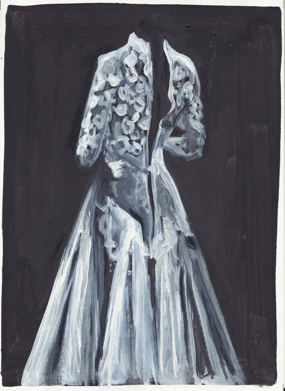 罗蕾莱》，2012 年（纸上油彩和丙烯） 作者 凯茜·洛马克斯