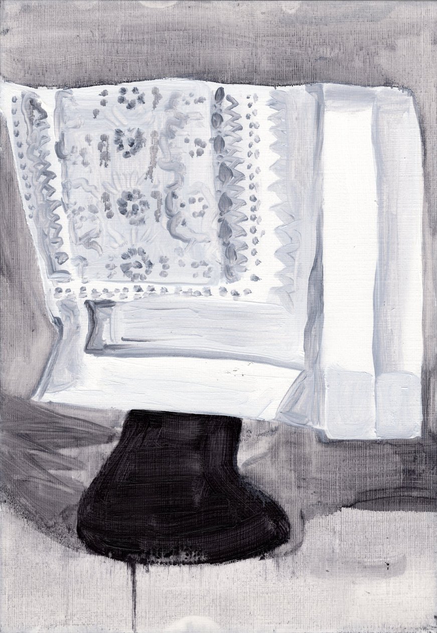 混淆，2019（纸面油画） 作者 凯茜·洛马克斯