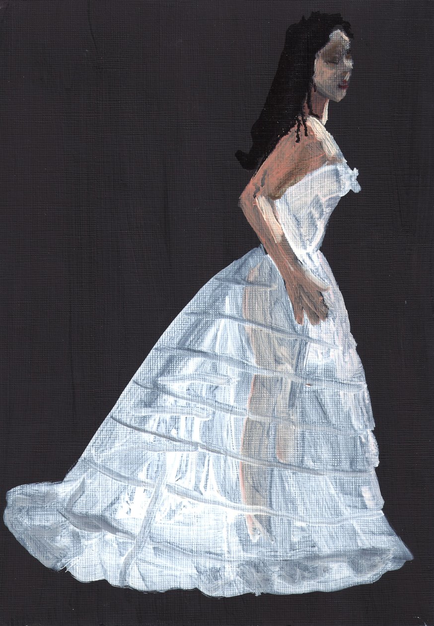 苏珊娜，2011 年（纸上油画） 作者 凯茜·洛马克斯