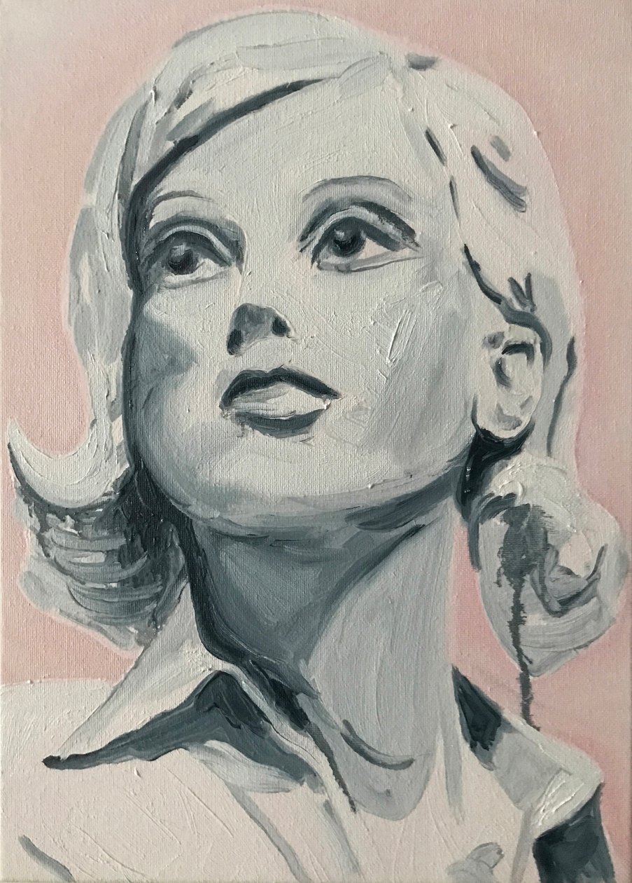 快乐的少女们达西，2017 年（亚麻布油画） 作者 凯茜·洛马克斯