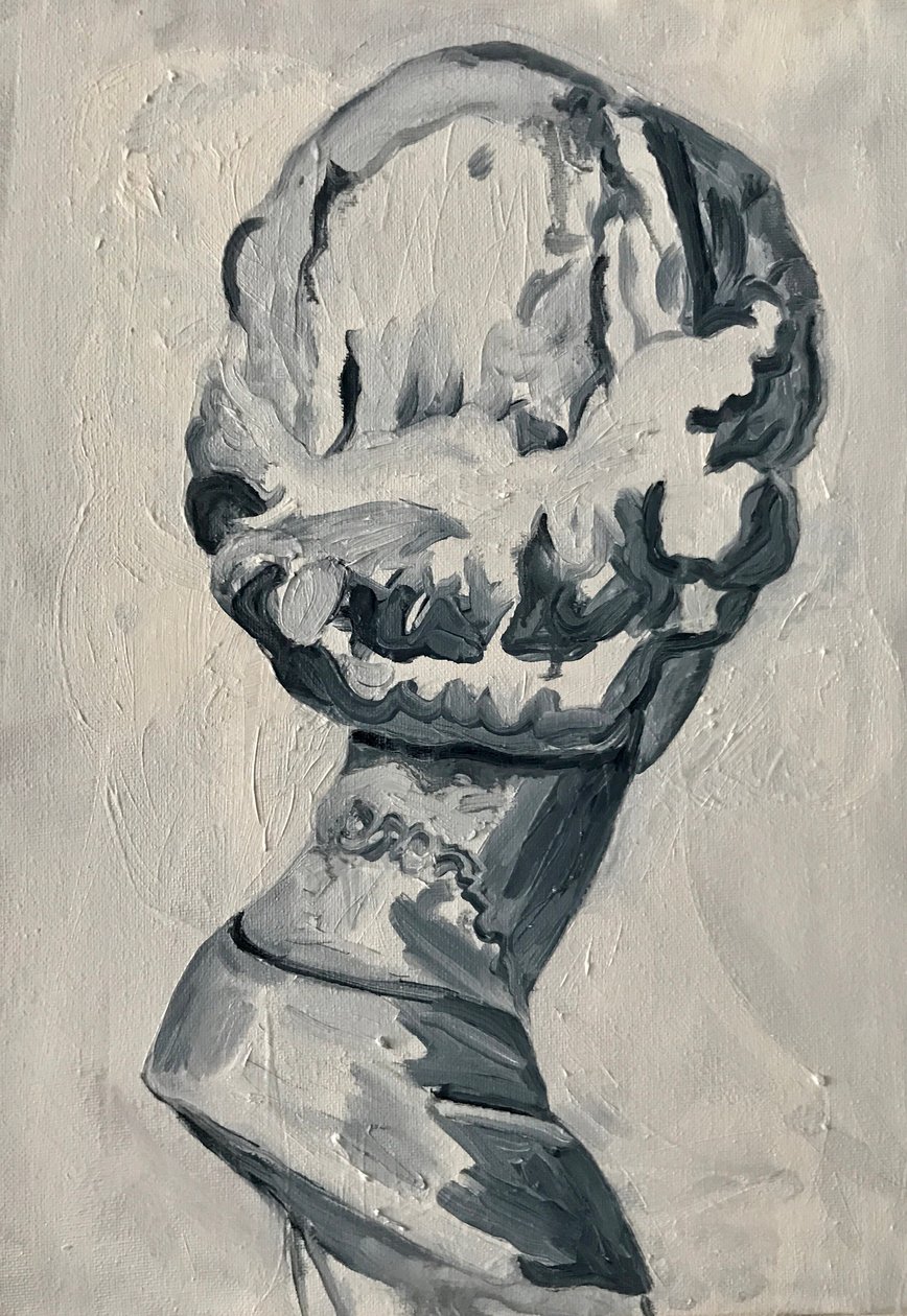 快乐的少女：哈珀》，2017 年（亚麻布油画） 作者 凯茜·洛马克斯