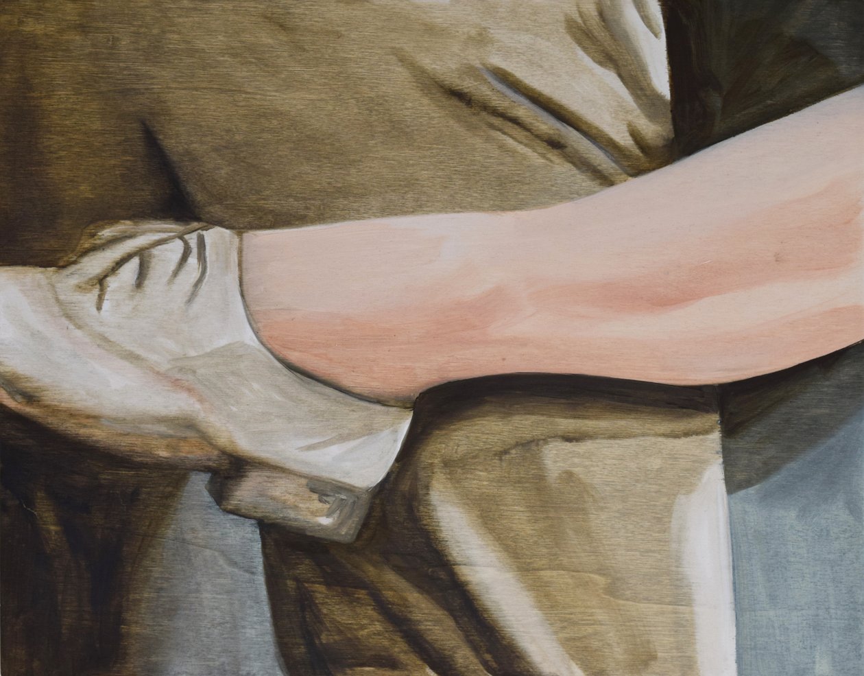 邮差总是按两次铃》，2015 年（油画板） 作者 凯茜·洛马克斯