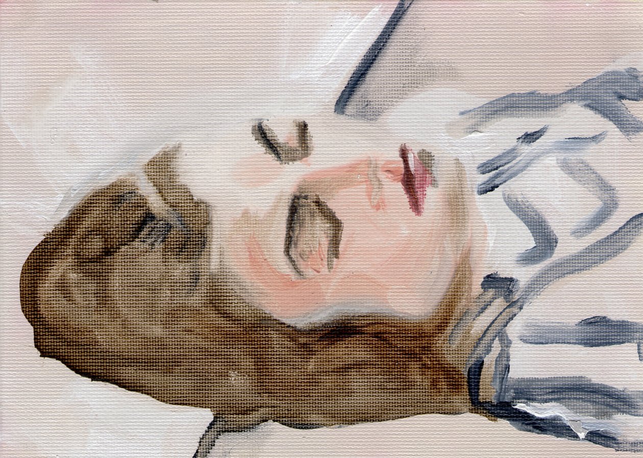 托尼-马拉切克，2016（纸上油画） 作者 凯茜·洛马克斯