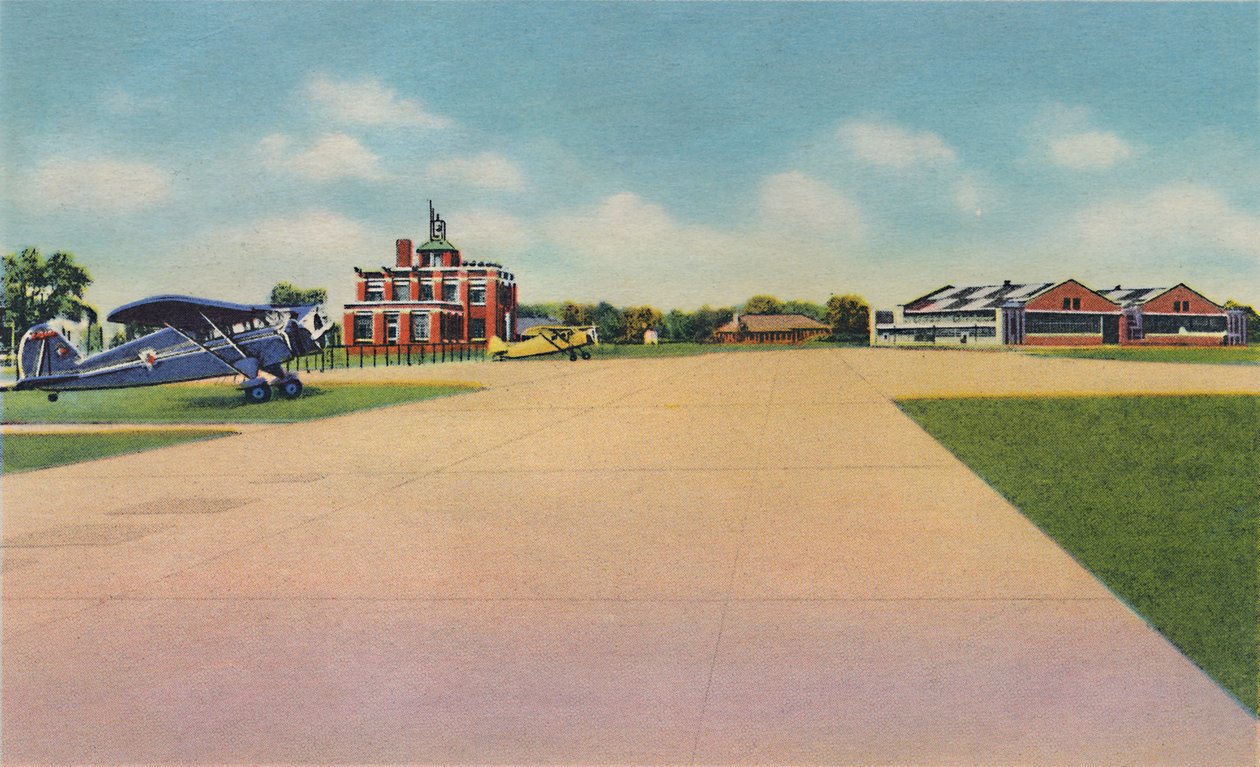 1942年，市政机场，鲍曼菲尔德（Bowman Field） 作者 考菲尔德和舒克