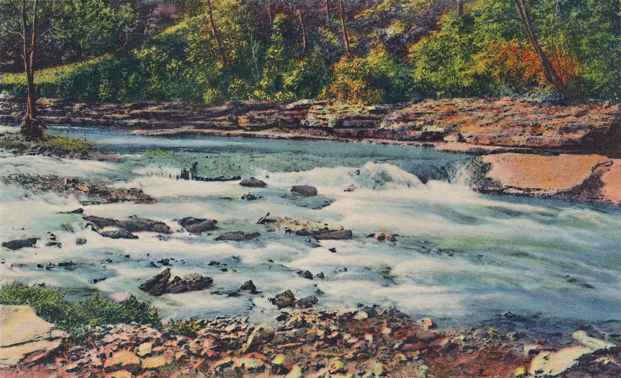 切诺基公园，Rapid Waters，1942年 作者 考菲尔德和舒克