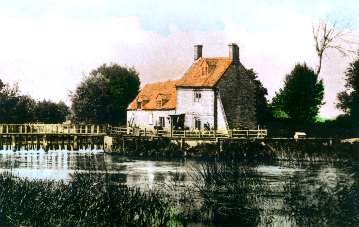 Rushey Weir，泰晤士河，1926年。 作者 Cavenders有限公司