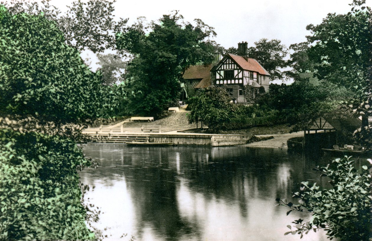 1926年，柴郡切斯特的迪河（The River Dee）。 作者 Cavenders有限公司