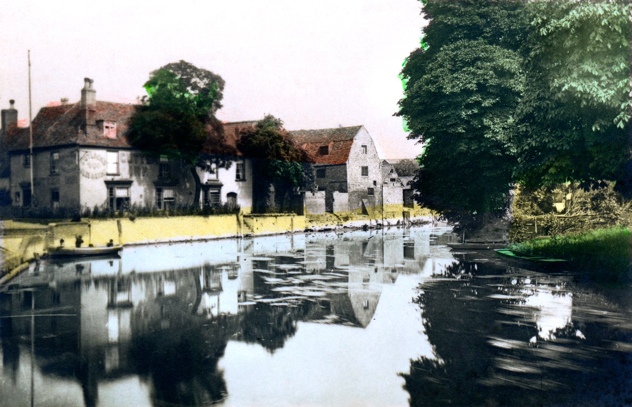 1926年，剑桥郡伊利河（River Ouse）。 作者 Cavenders有限公司