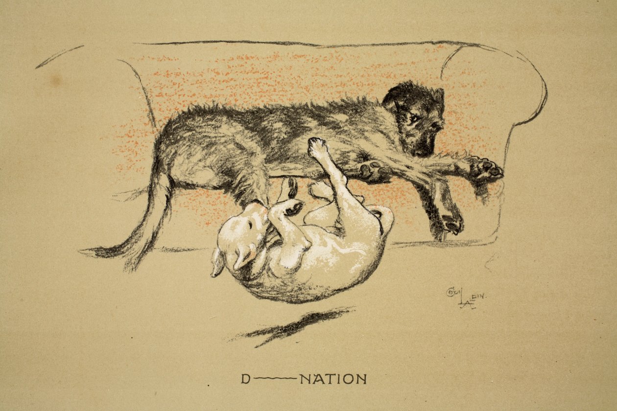 D-nation，1930年，第1版“沉睡伙伴”，Aldin，Cecil Charles Windsor（1870-1935），由Eyre和Spottiswoode Limited，Chalk和Charcoal出版 作者 塞西尔·查尔斯·温莎·奥尔丁