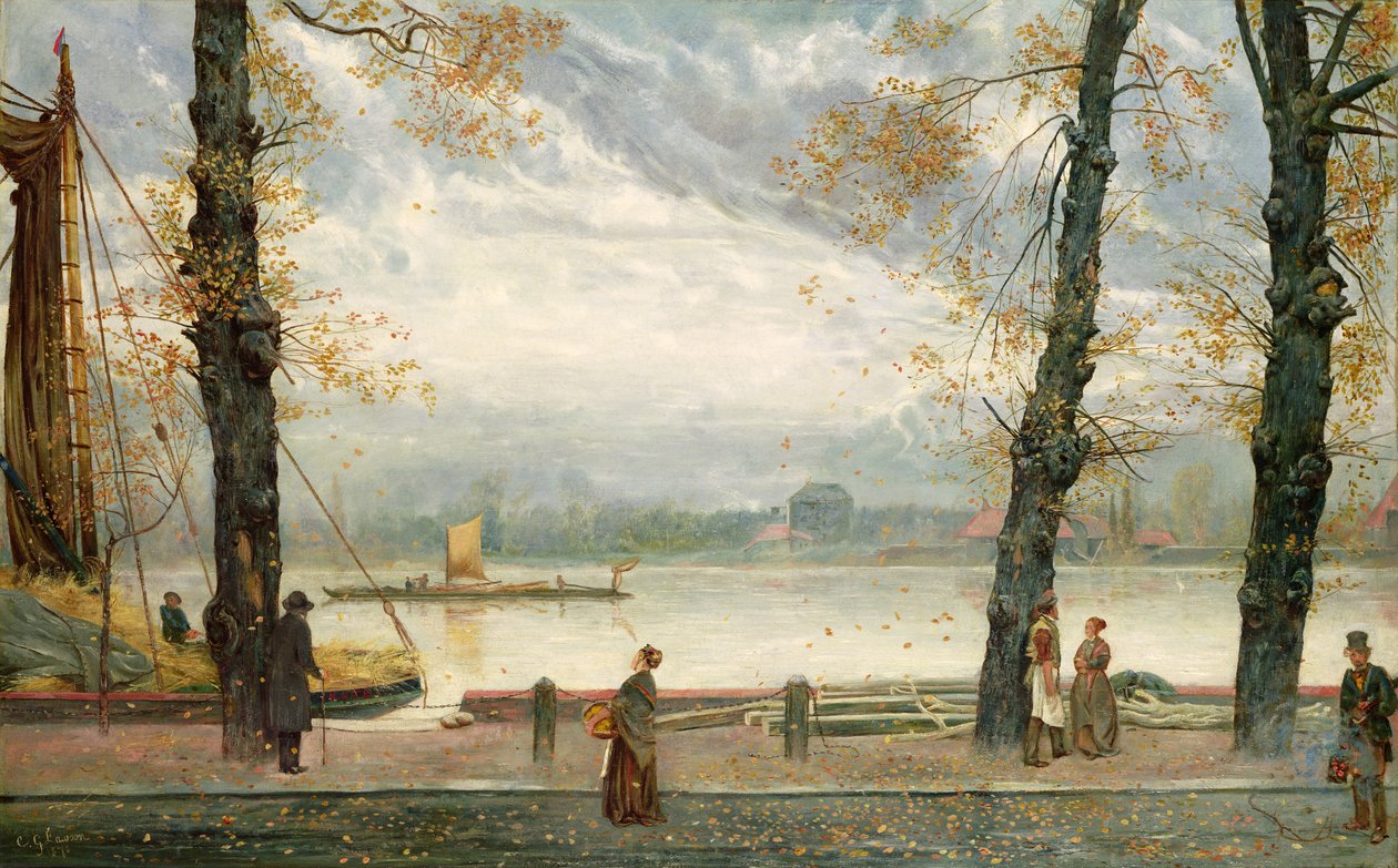 Cheyne Walk，1870 作者 塞西尔·戈登·劳森
