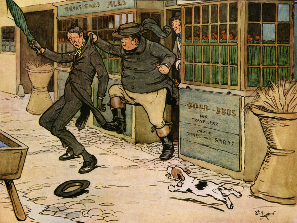 查尔斯-狄更斯的《匹克威克俱乐部遗稿》（The Posthumous Papers Of The Pickwick Club）。 作者 塞西尔·奥尔登（Cecil Alden）