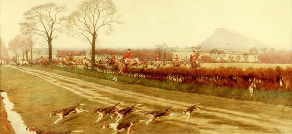 柴郡 - 远离Tattenhall，1912年（笔，墨水和厕所）（详见85437） 作者 塞西尔·查尔斯·温莎·奥尔丁