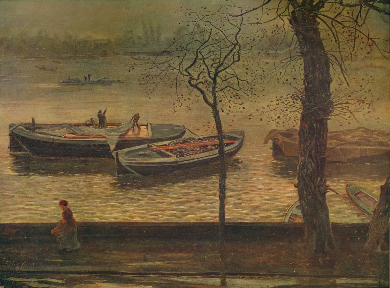 巴特西河段（c1870，c1915） 作者 塞西尔·戈登·劳森