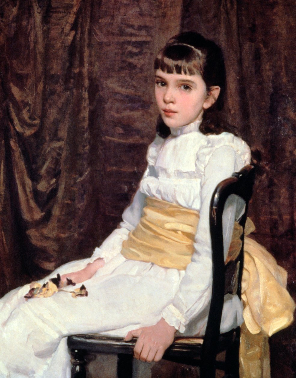 小女孩，1887年 作者 张柏芝
