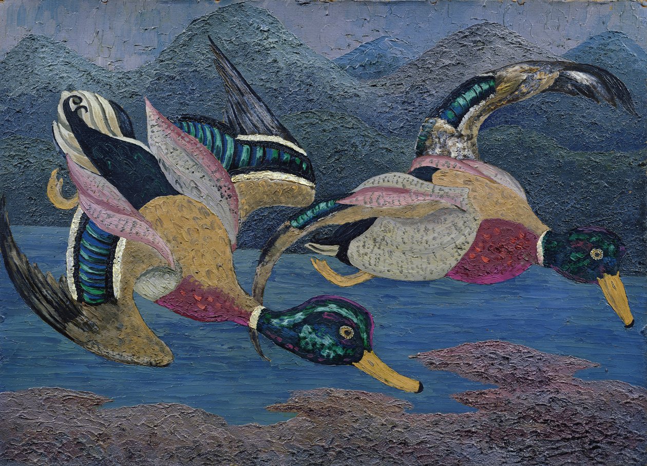 鸭子（布面油画） 作者 塞德里克·莫里斯