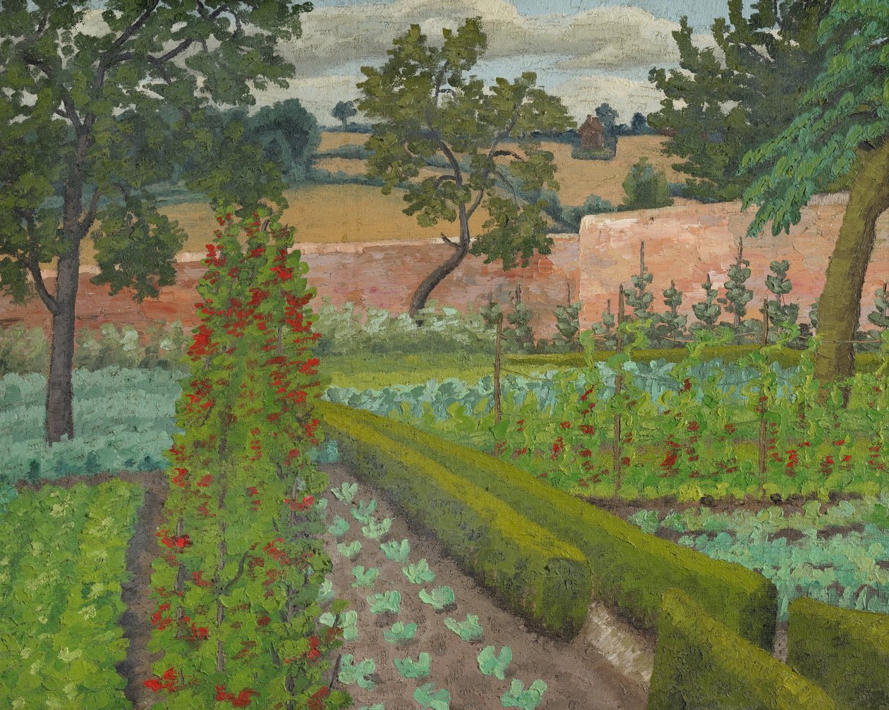 战时花园（布面油画） 作者 塞德里克·莫里斯