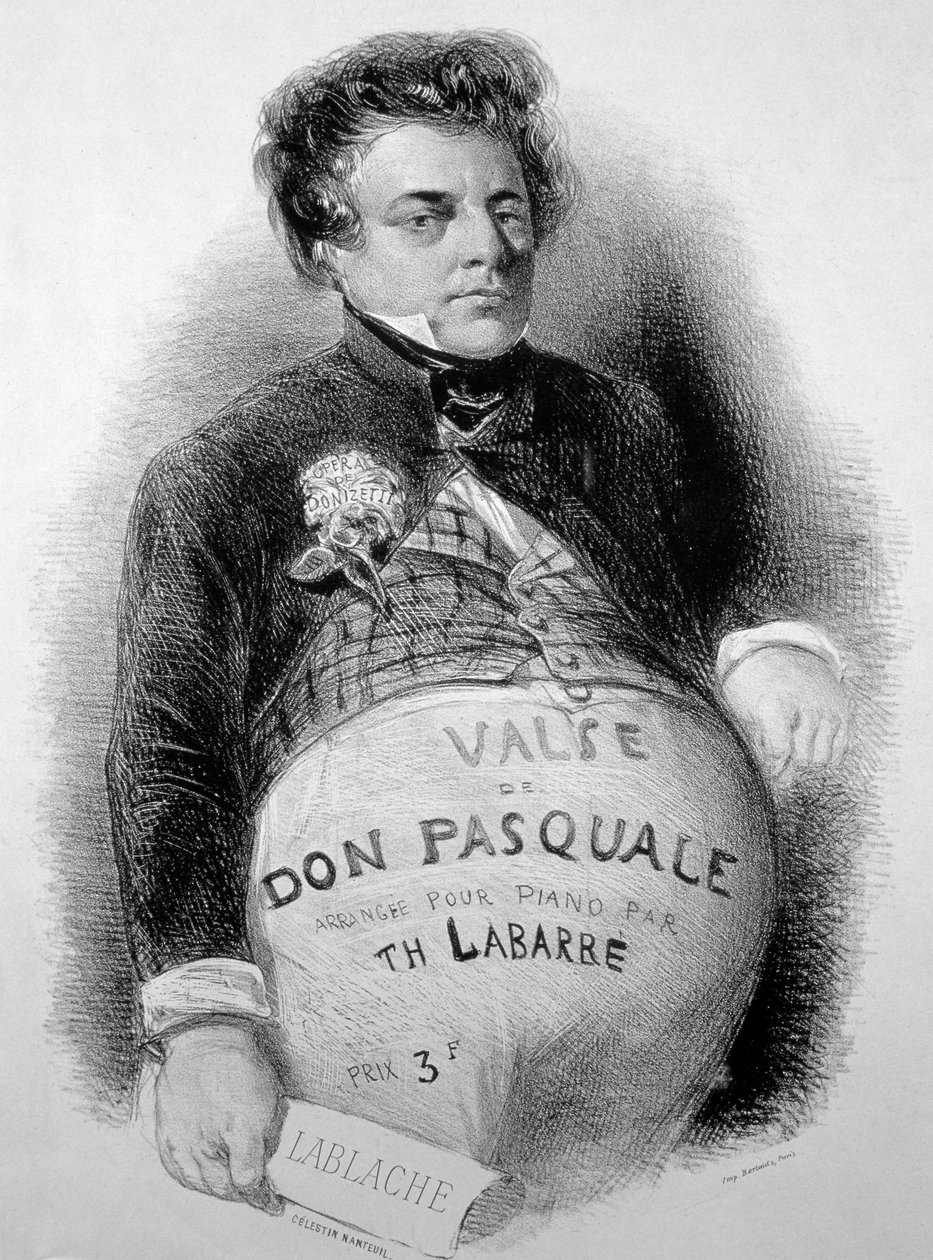 LABLACHE, Luigi (1794-1858) Italian Bass in role of Donizetti