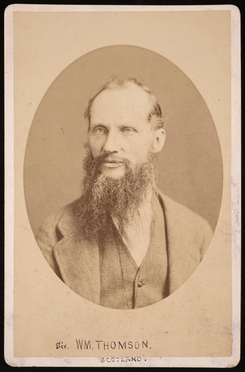 威廉-汤姆森爵士的肖像，第一男爵凯尔文1824-1907，1876年。 作者 百年摄影公司