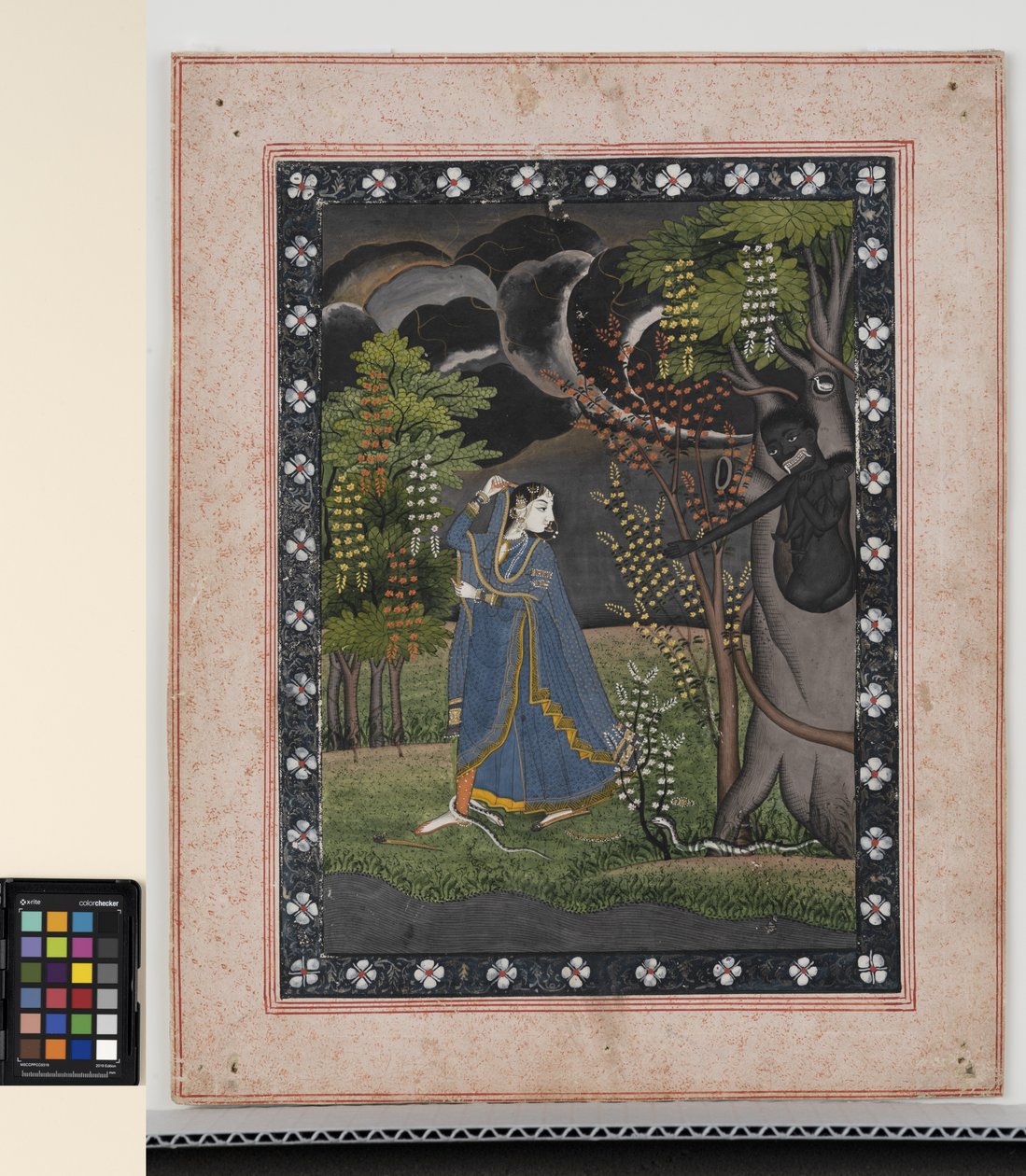 Abhisika Nayaka，C1（OPQ 颜料和纸上金） 作者 中印第安学校