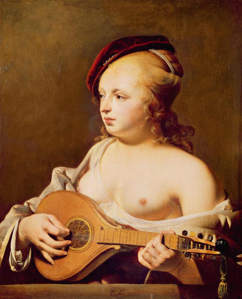 Cittern Player 作者 塞萨尔·博蒂乌斯·范·埃弗丁根