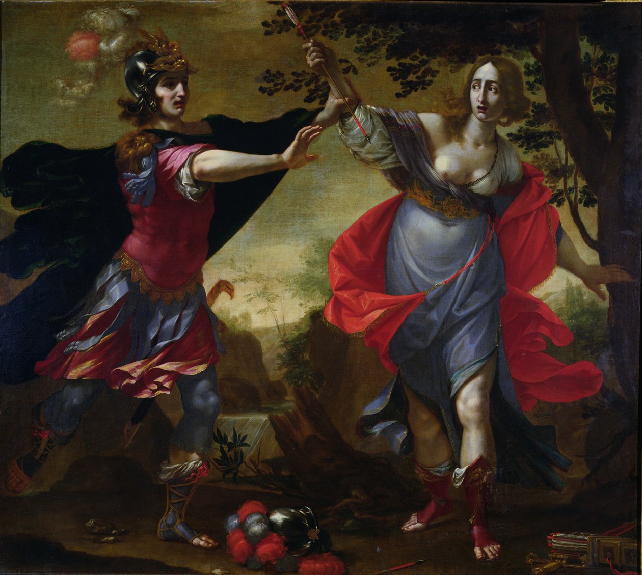 Rinaldo和Armida，c.1630-40 作者 凯撒丹迪尼