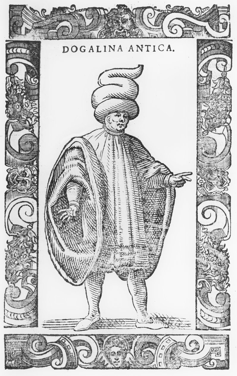 男人穿着Dogalina，1590 作者 切萨雷·韦切利奥