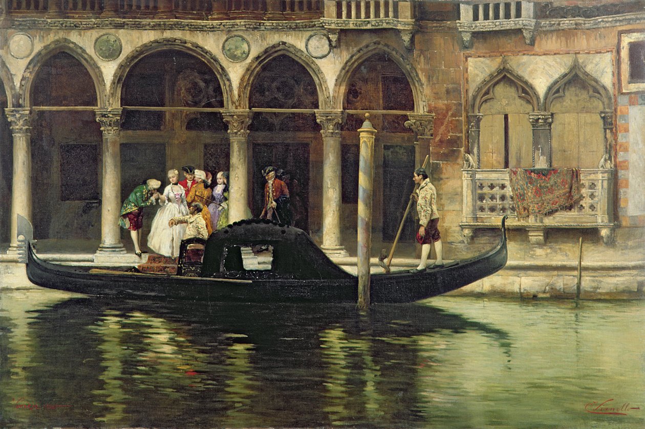 离境，1890年 作者 切萨雷·维安内洛（Cesare Vianello）