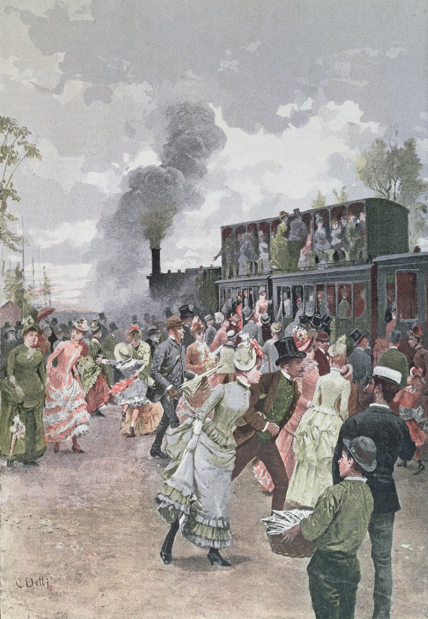1885年的周日列车 作者 凯撒·奥古斯特·德蒂
