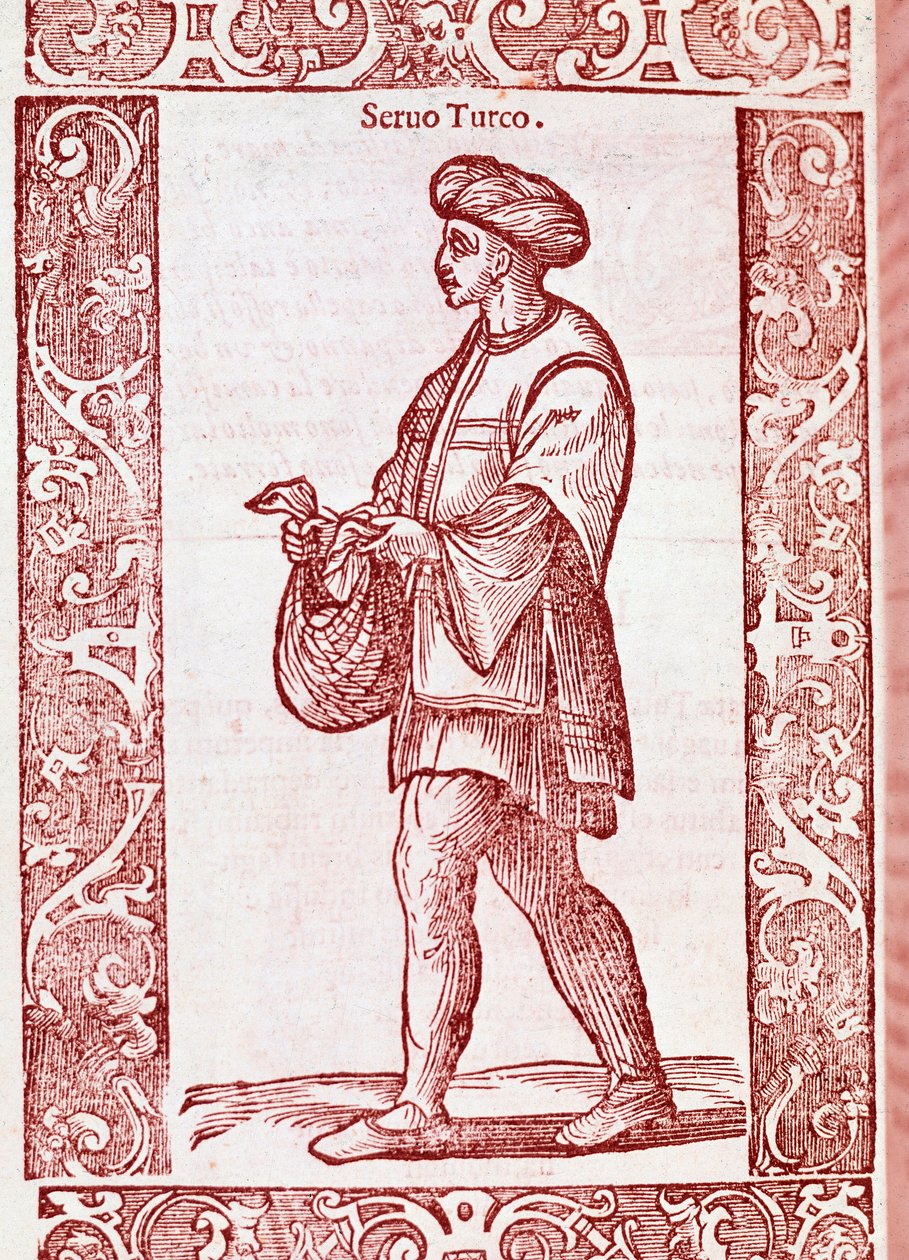《土耳其农奴服》出自《古今习性》1590年（版画） 作者 切萨雷（后）维切利奥
