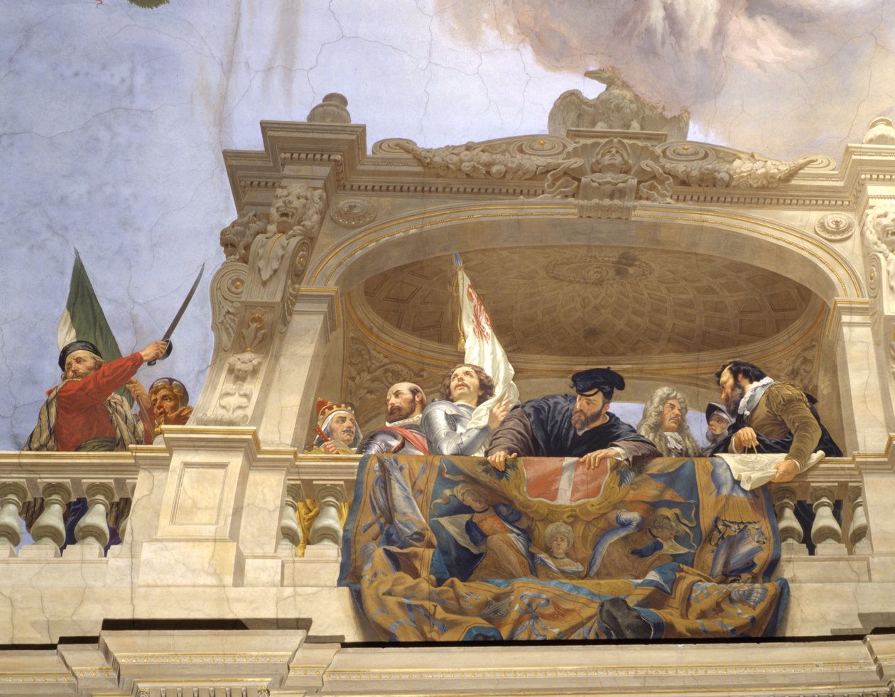 Ettore，Andrea Doria，F。Ferrucci，M。Colonna和Doge Morosini（细节3433390） 作者 切萨雷·马里亚尼