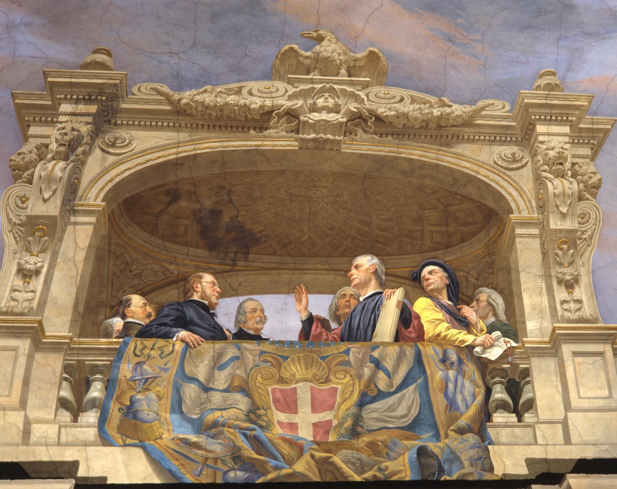Macchiavelli，A。Gentili，Pier Capponi和Cavour（细节3433390） 作者 切萨雷·马里亚尼