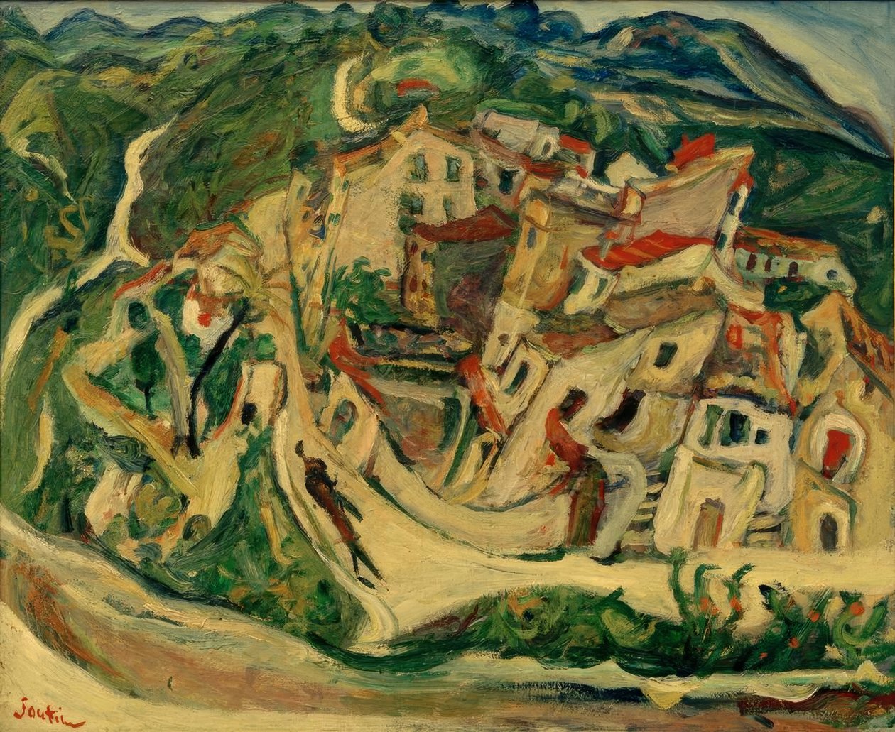 CH。 Soutine，Cagnes（La Gaude et les Baous） 作者 Chaim Soutine