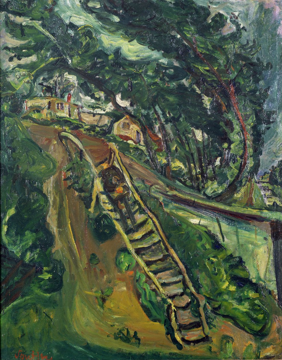 男人走楼梯，1922-3 作者 Chaim Soutine