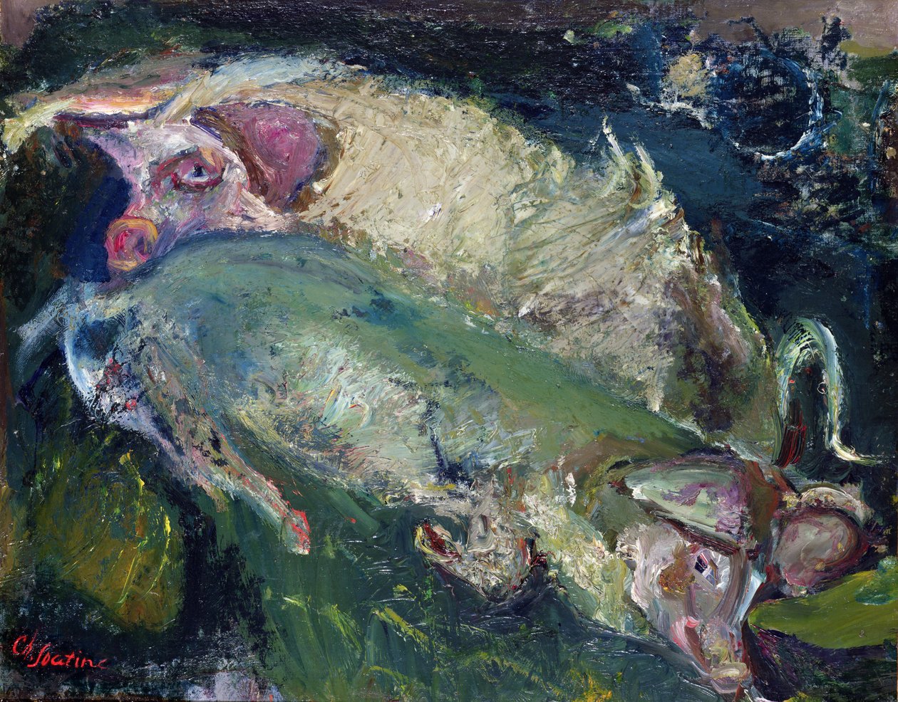 猪 作者 Chaim Soutine