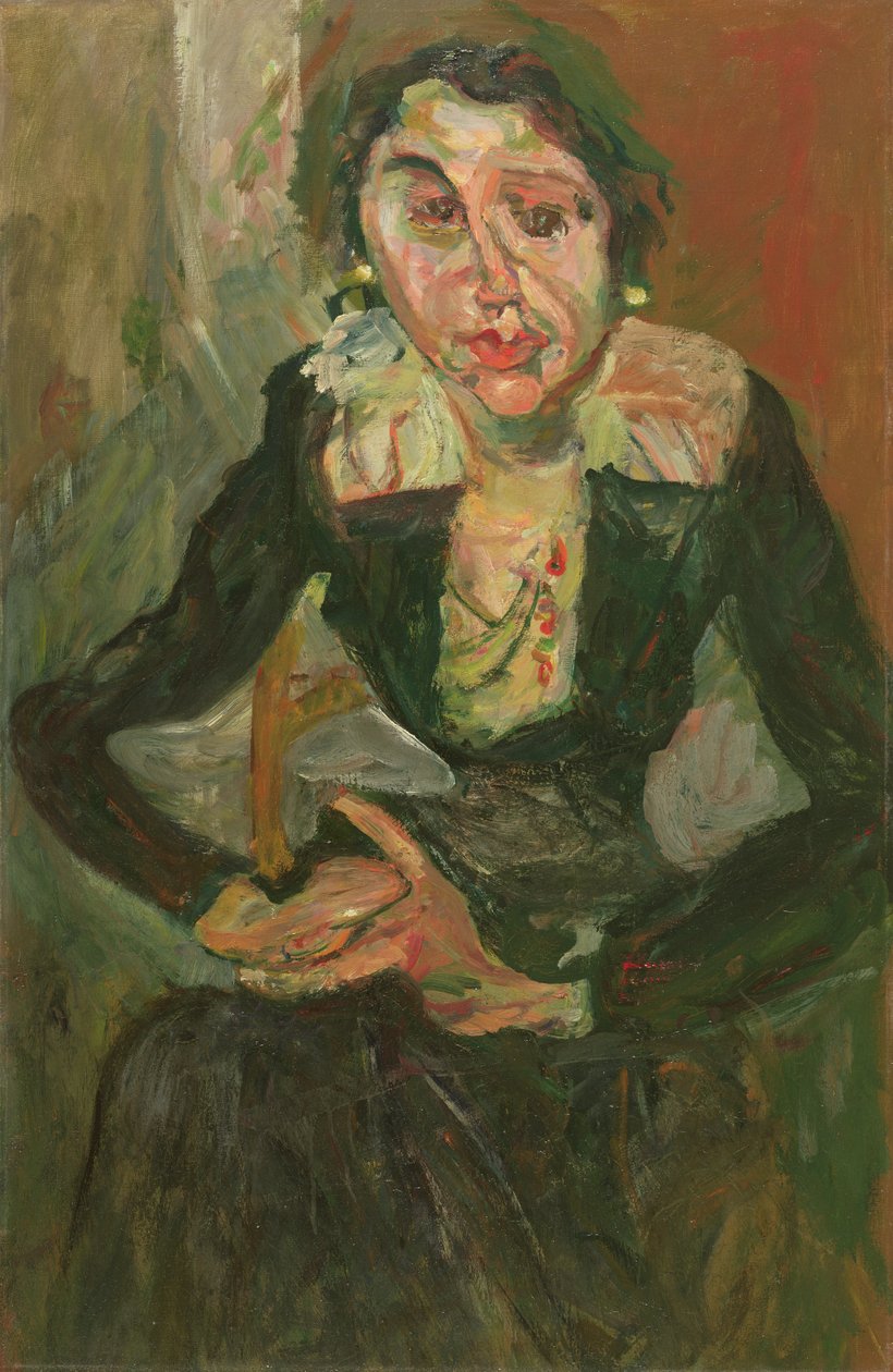 绿色连衣裙 作者 Chaim Soutine