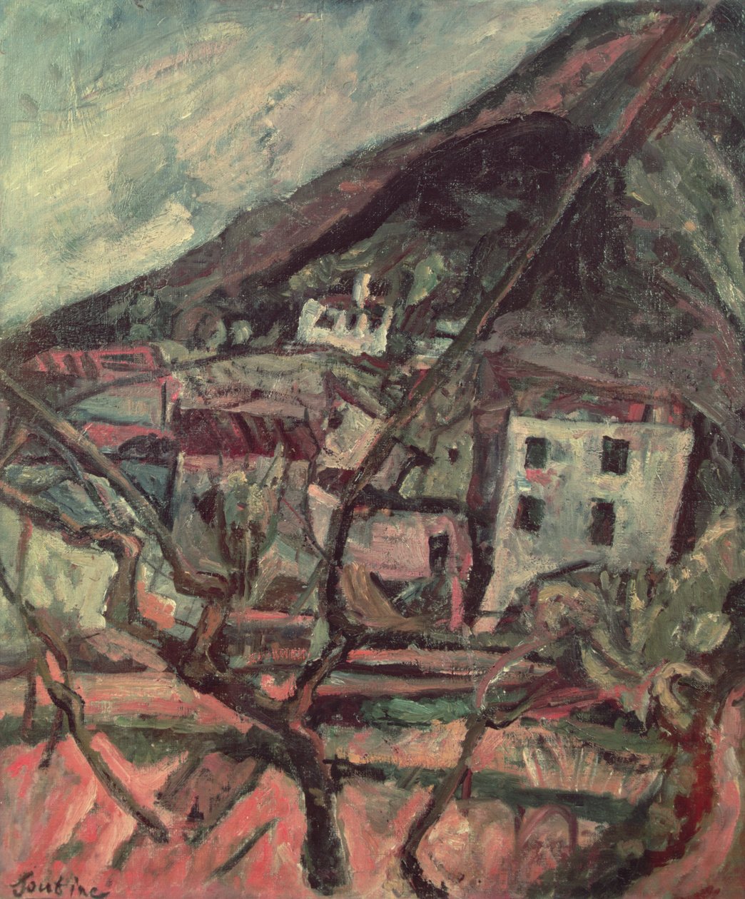 Vence的视图 作者 Chaim Soutine