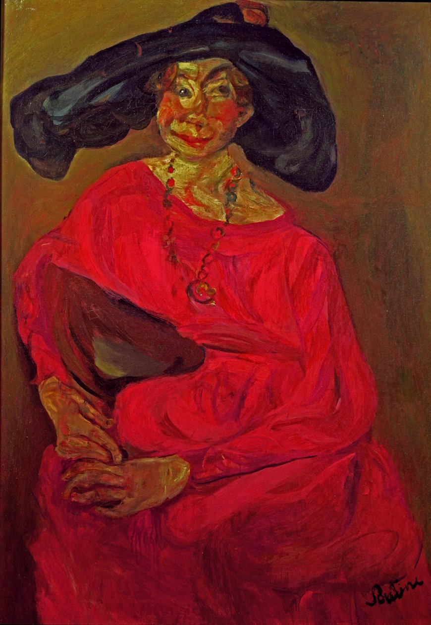 红色的女人 作者 Chaim Soutine