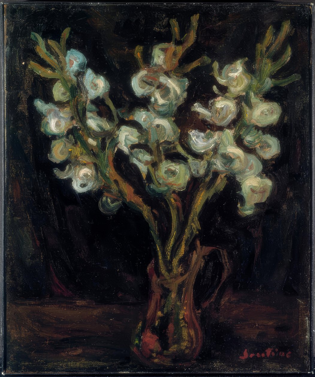 蓝色剑兰 作者 Chaim Soutine