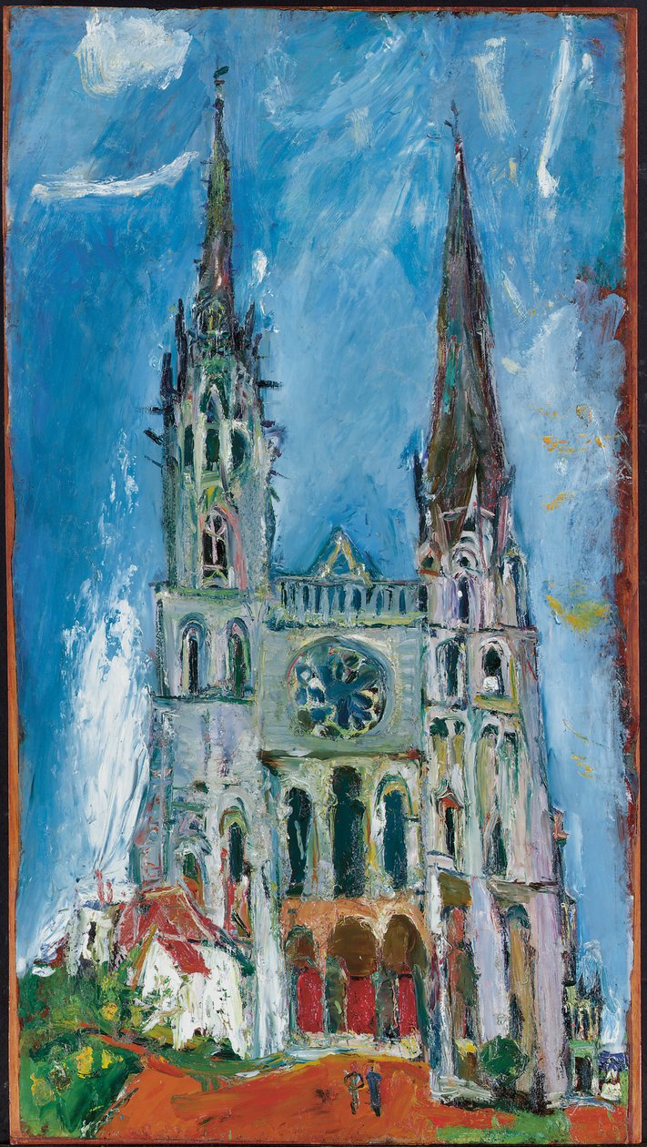 沙特尔大教堂，1933年 作者 Chaim Soutine