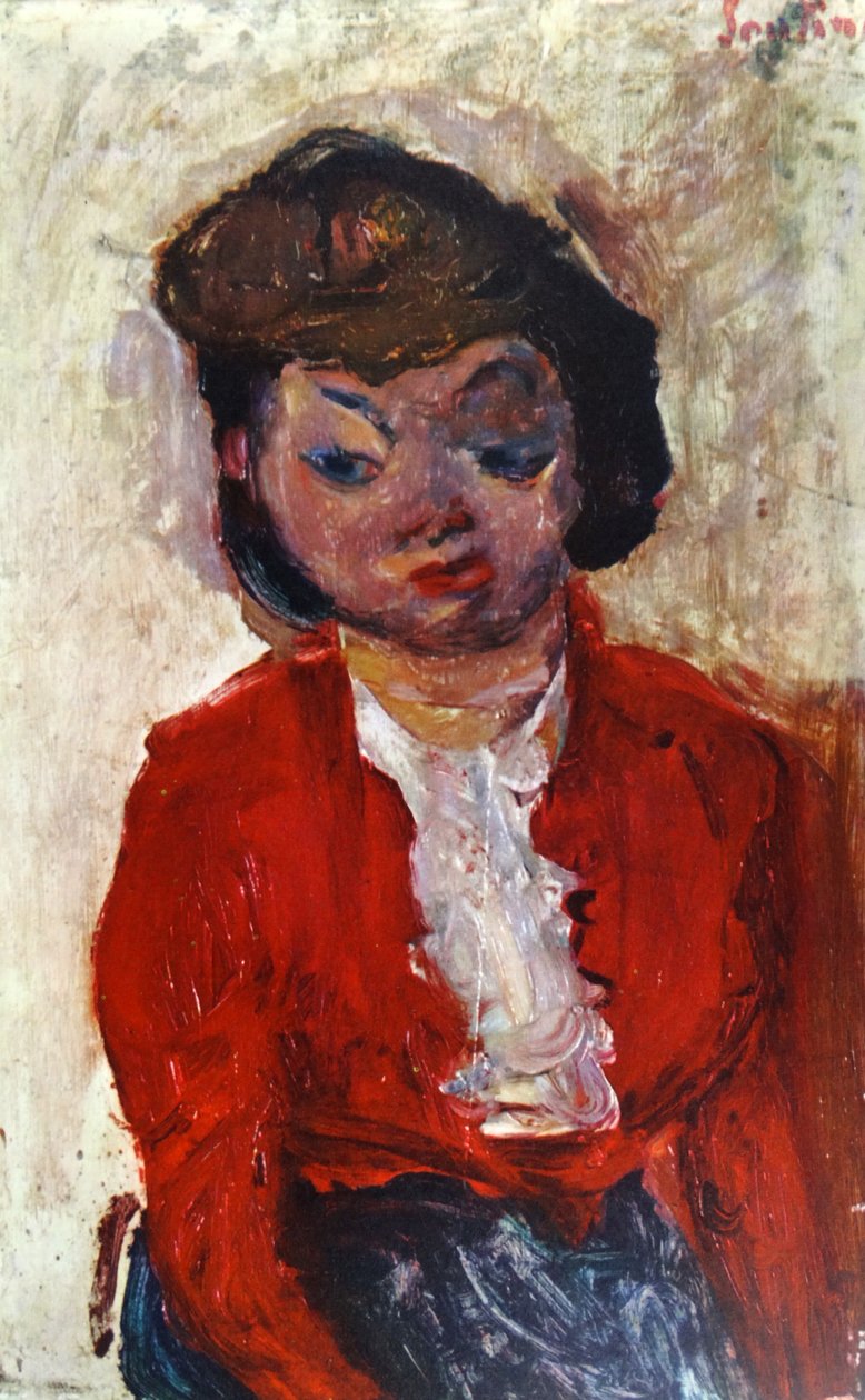 1922 年的英国女人，柴姆·苏丁 (Chaïm Soutine)（1893 – 1943 年）。 作者 Chaim Soutine