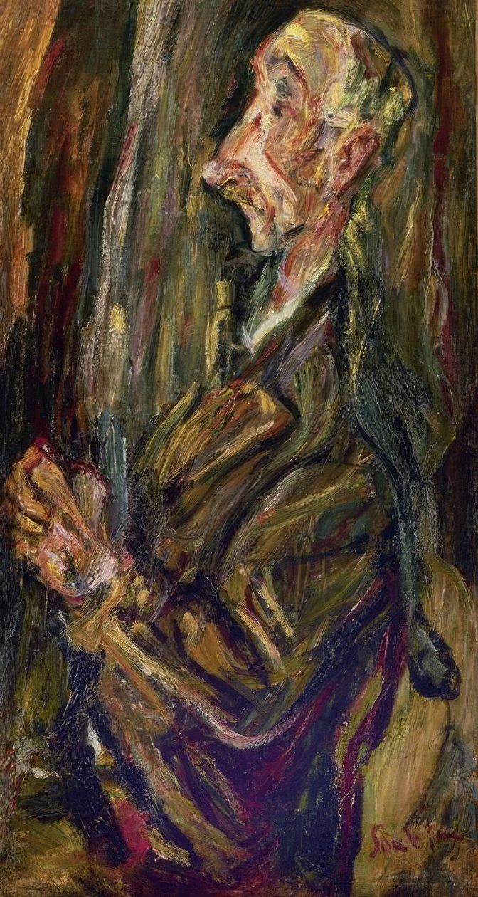 祈祷中的人-二十世纪-法国表现主义 作者 Chaim Soutine