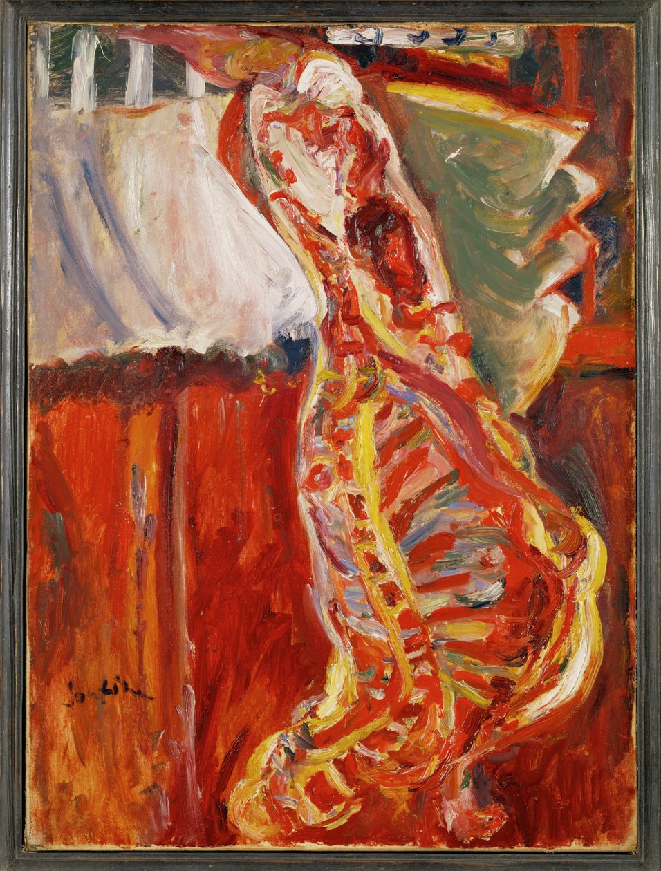 牛肉的半边，约 1922-23 年（布面油画） 作者 Chaim Soutine
