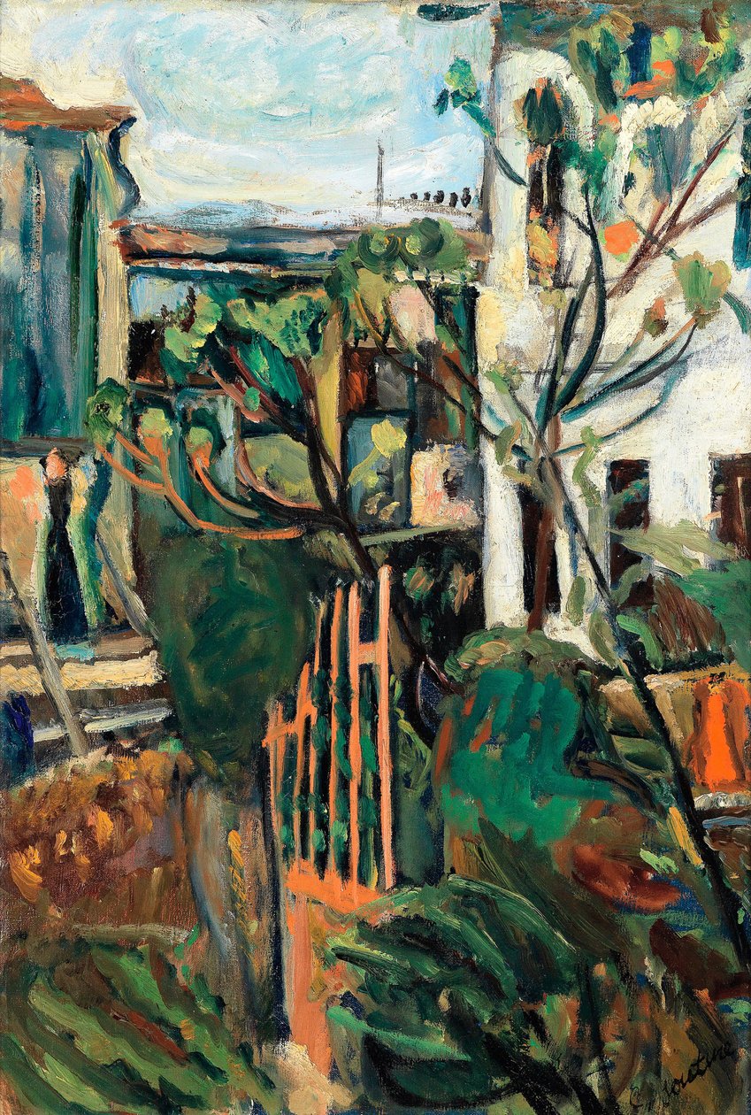 巴黎附近的房子 作者 Chaim Soutine