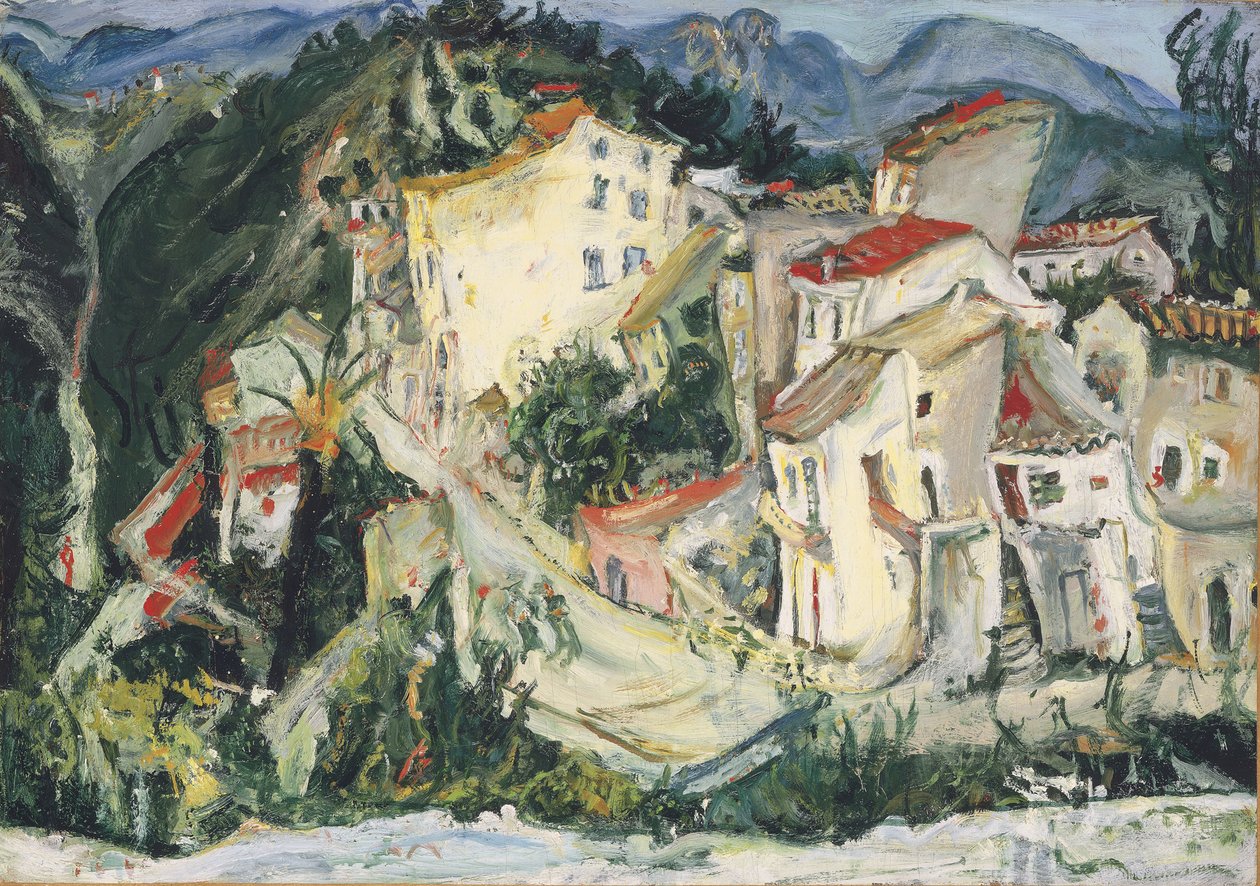 卡涅景观卡涅斯景观，约1924-1925年 作者 Chaim Soutine