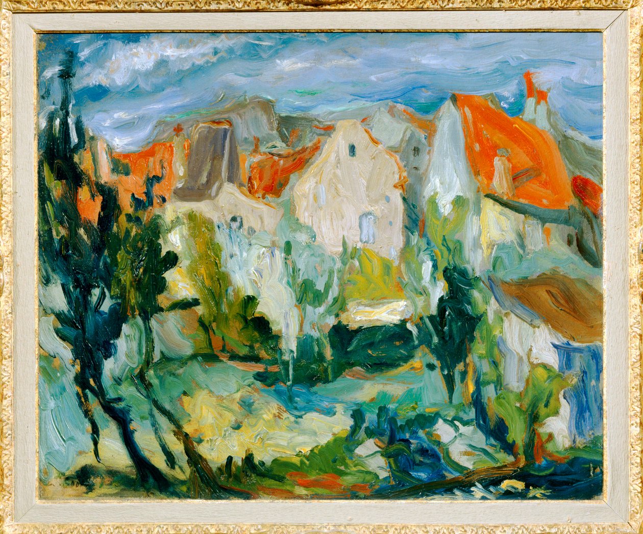 卡涅风景（布面油画） 作者 Chaim Soutine